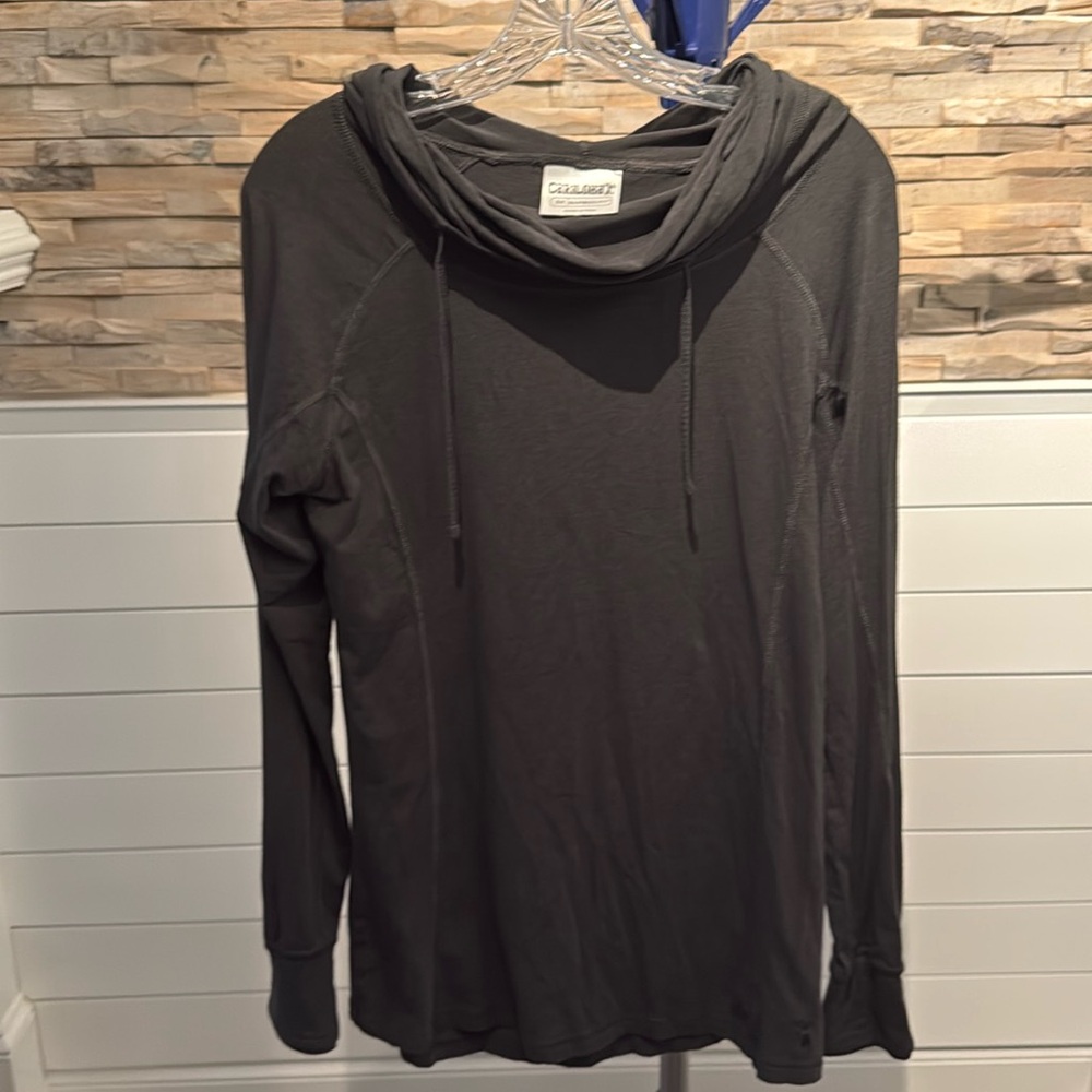 Cariloha bamboo dark grey tunic/hoodie.